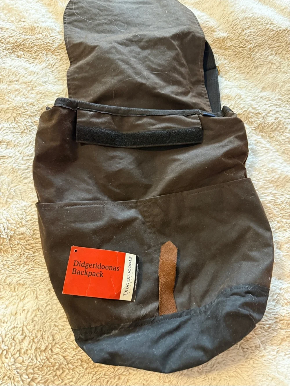 Oilskin backpack Australian